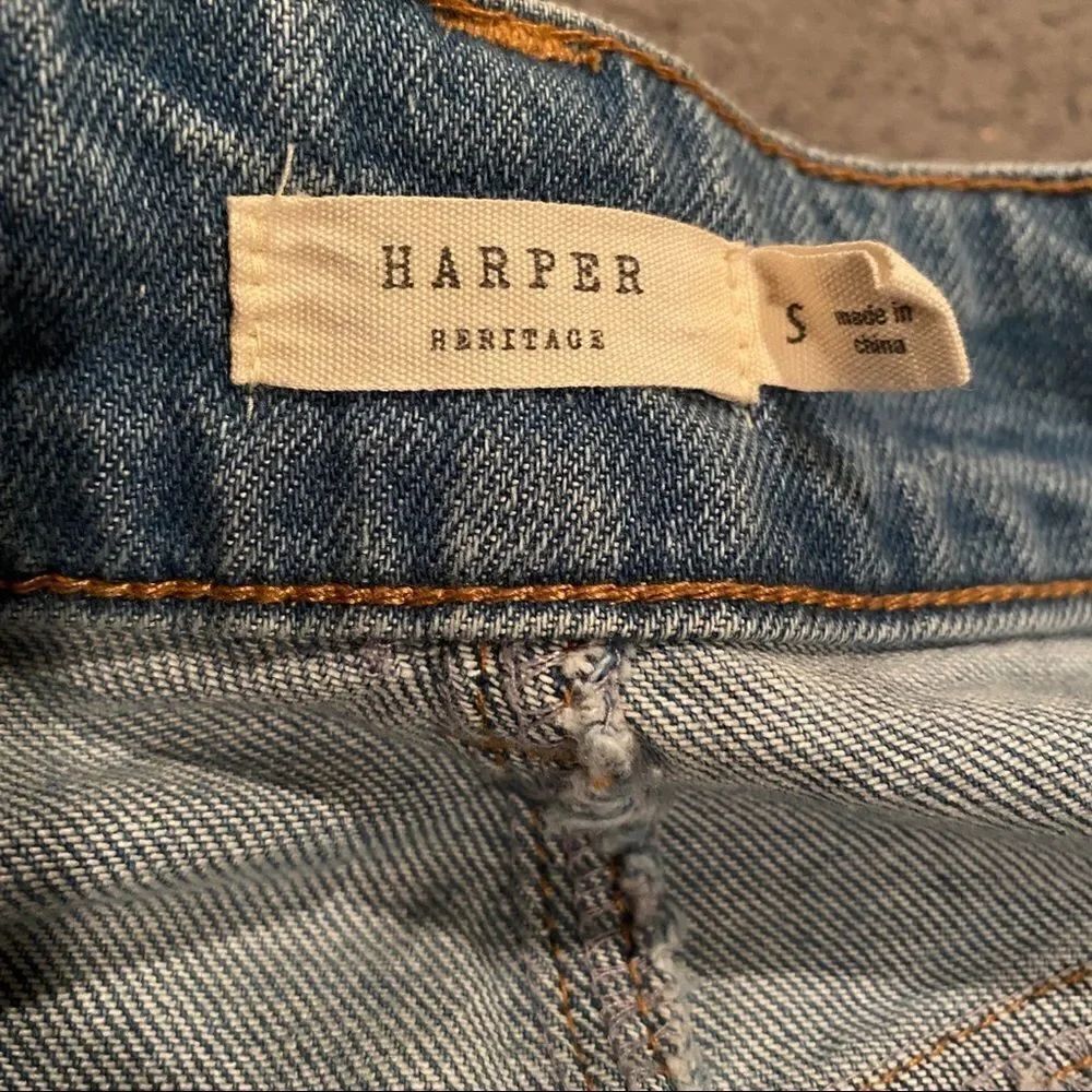 Harper Blue Jean Mini Skirt - Picture 8 of 10